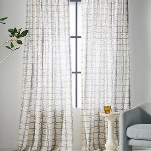 Marcello Velho for Anthropologie Flock Curtains (2 panels)